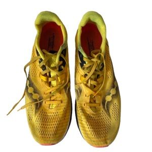 Saucony Yellow and Black Sneakers